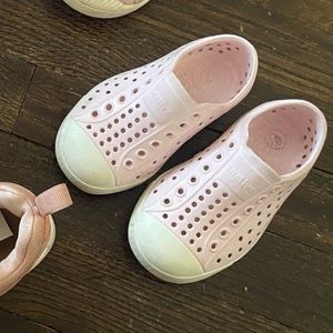 Toddler pink native shoes - worn 10 times
